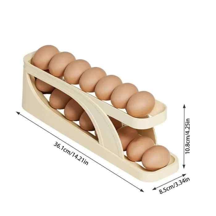 Rolling Egg Holder Container Display Rack